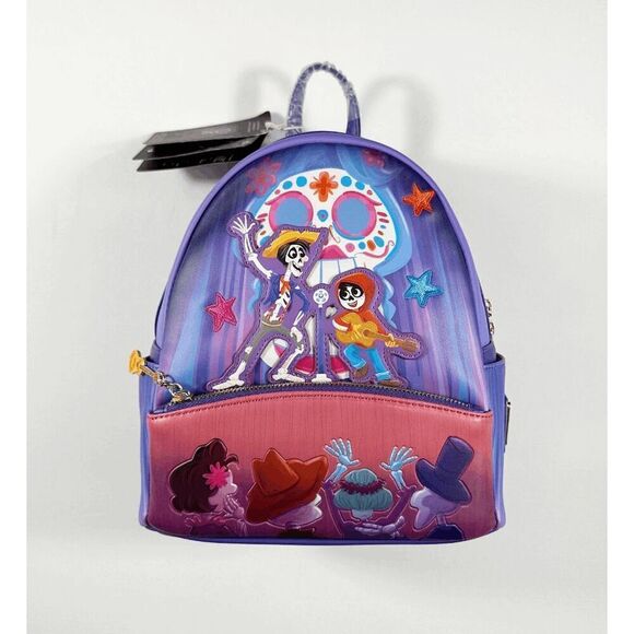 NWT Loungefly Pixar Moments Miguel and Hector Performance MINI Backpack - Picture 1 of 2